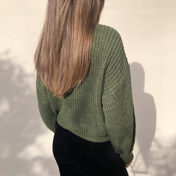 Laurie Wrap Cardigan / Army Melange