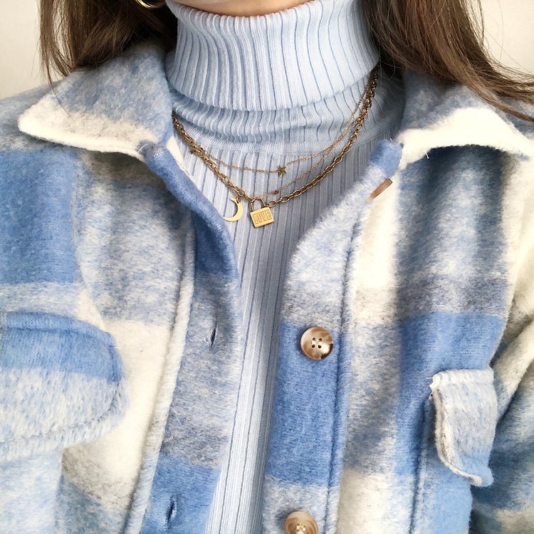 Elin Ribbed Top / Blue