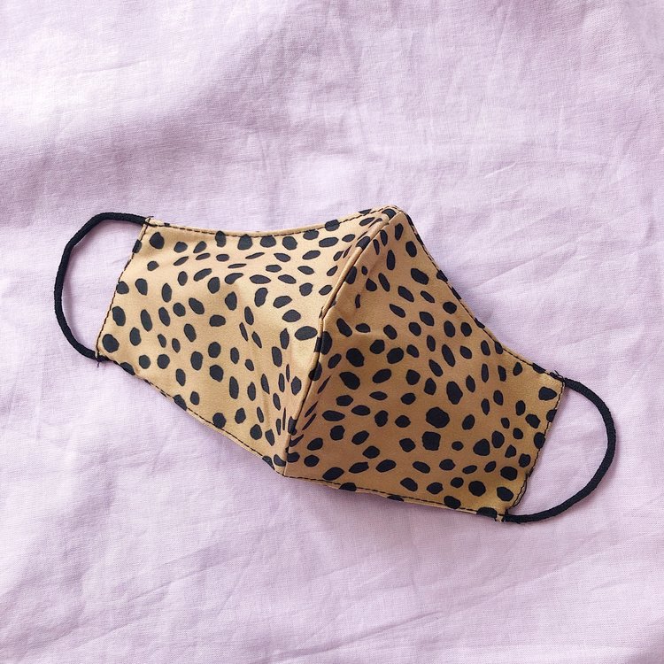 Cotton Face Mask / Camel Dots