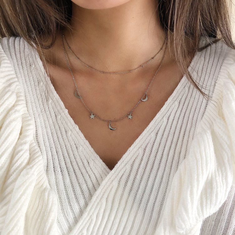 Silver Beyond The Stars Necklace