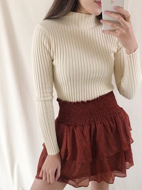 Myla Dots Skirt / Rust