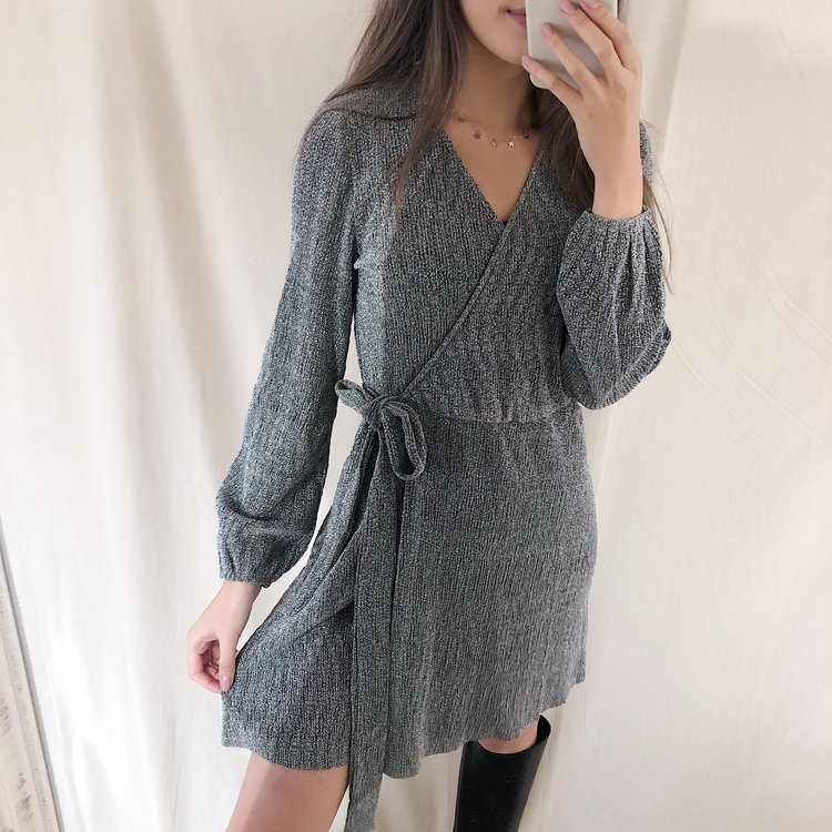 Nini Glitter Dress  / Silver