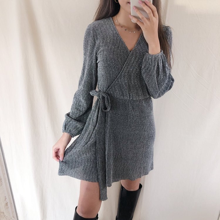 Nini Glitter Dress  / Silver