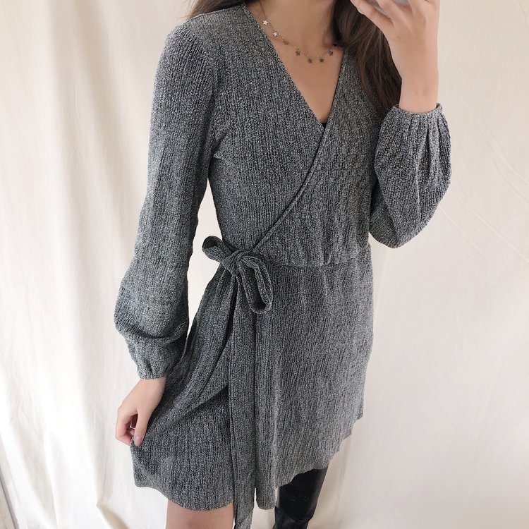 Nini Glitter Dress  / Silver