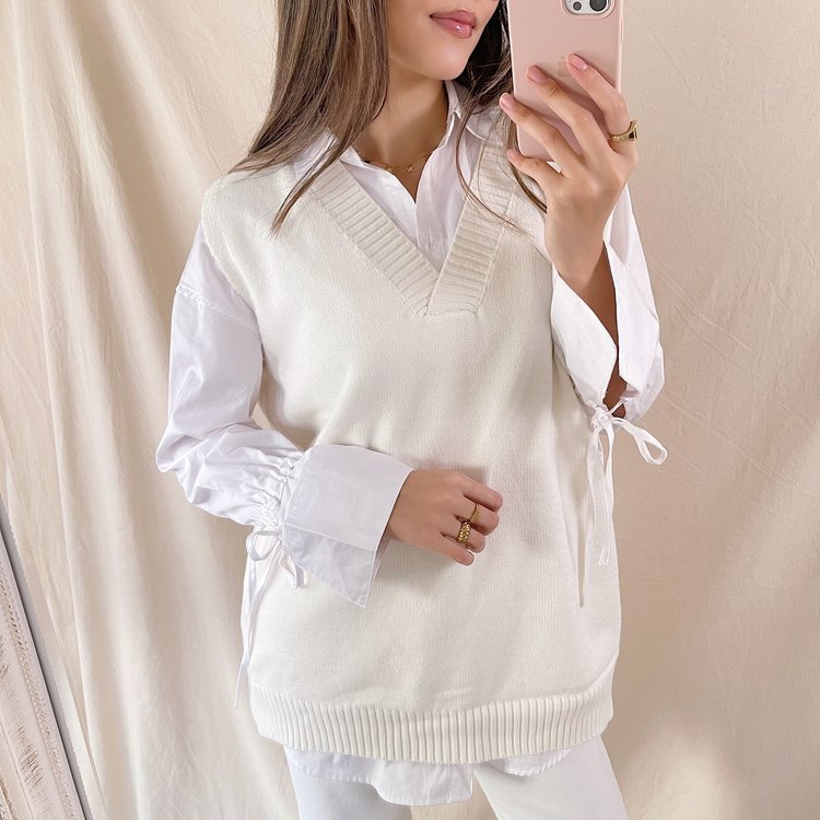 Nikee Basic Spencer / Off white