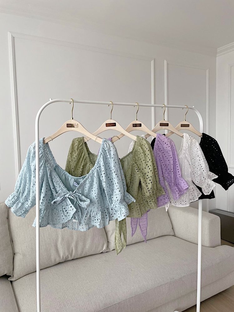 Romilly Tie Front Top / Lilac