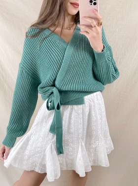 Alicia Embroidered Skirt / White