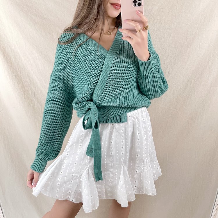 Alicia Embroidered Skirt / White