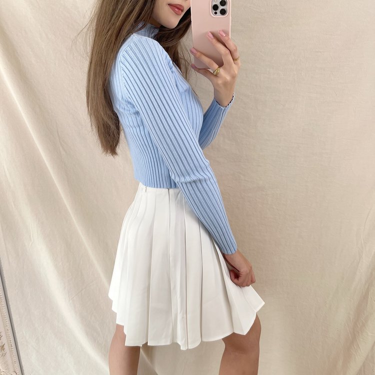 Seori Pleated Tennis Skirt / White