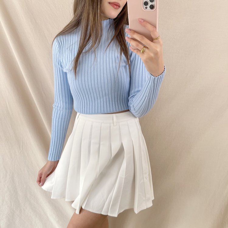 Seori Pleated Tennis Skirt / White