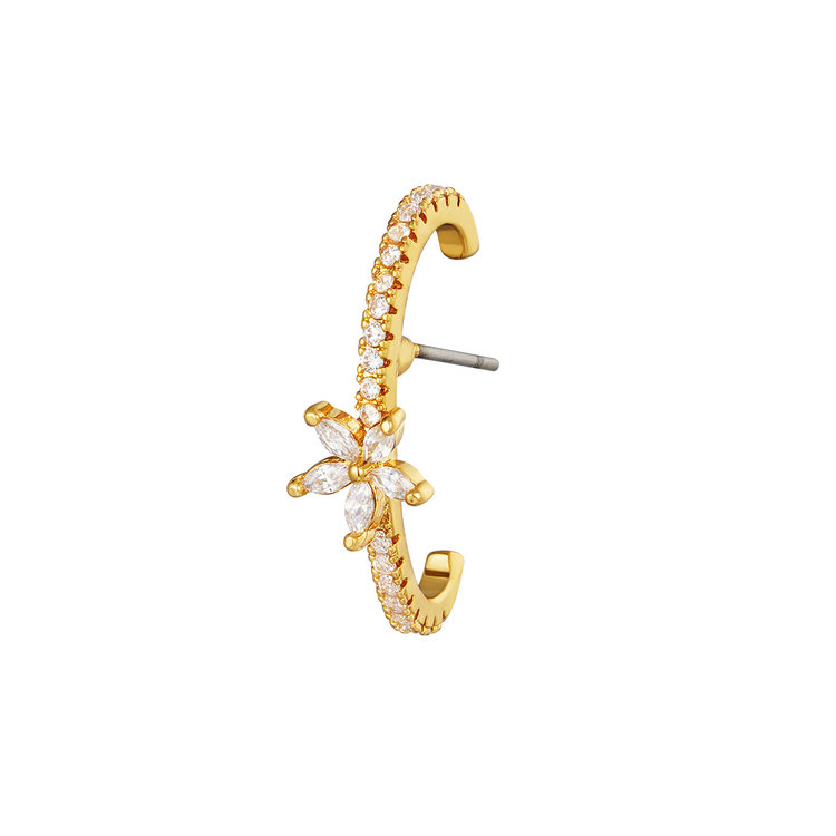 Gold Flora Earring