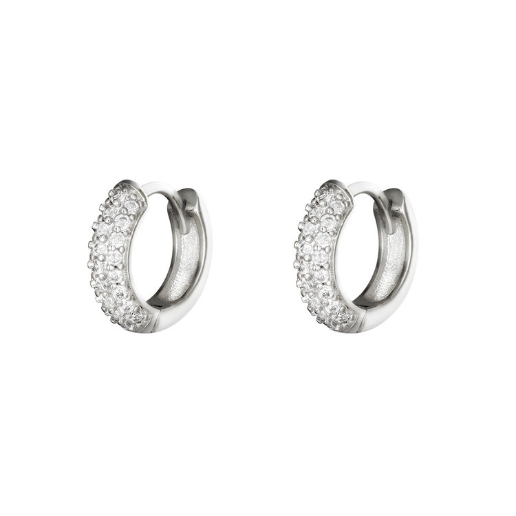 Silver Kira Hoop Earrings