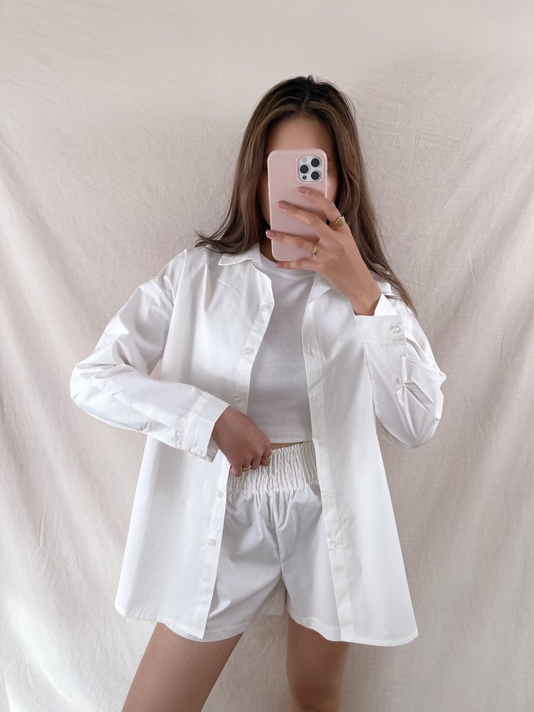 Lovisa Oversized Blouse / White