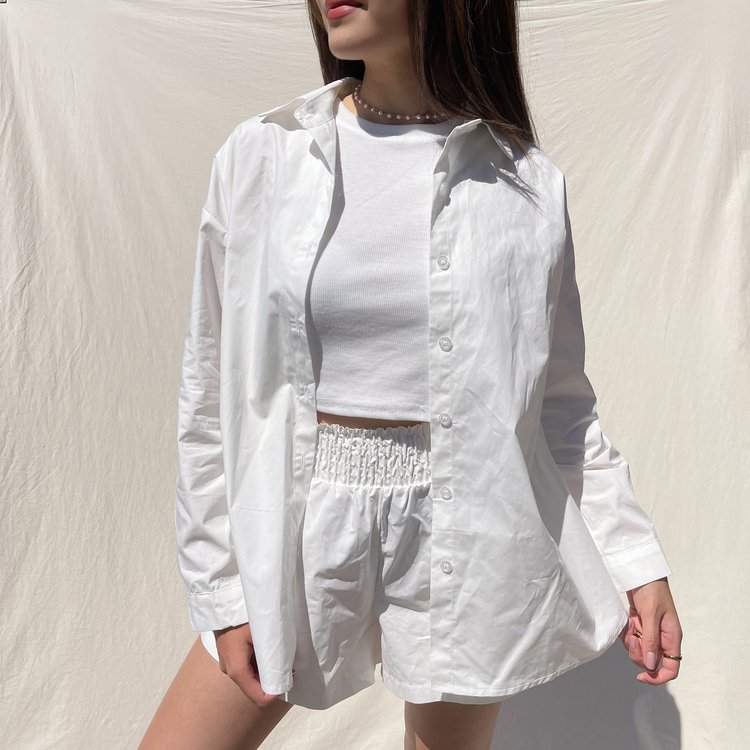 Lovisa Oversized Blouse / White