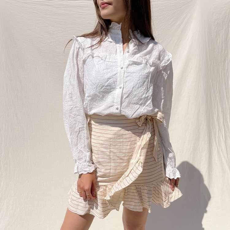 Ruri Striped Skirt / Light Yellow