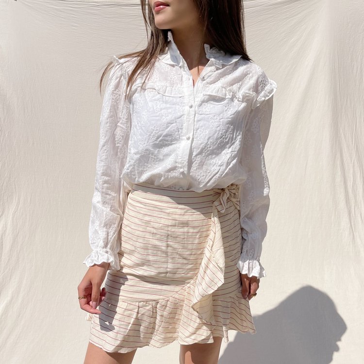 Ruri Striped Skirt / Light Yellow