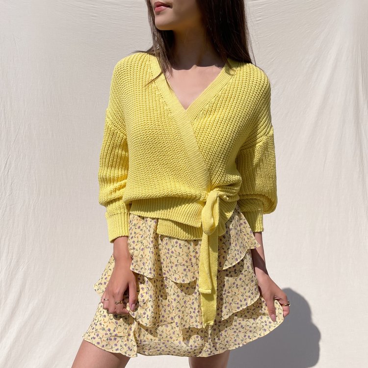 Dante Flower Skirt / Yellow
