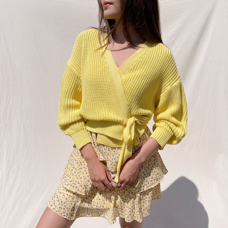 Dante Flower Skirt / Yellow