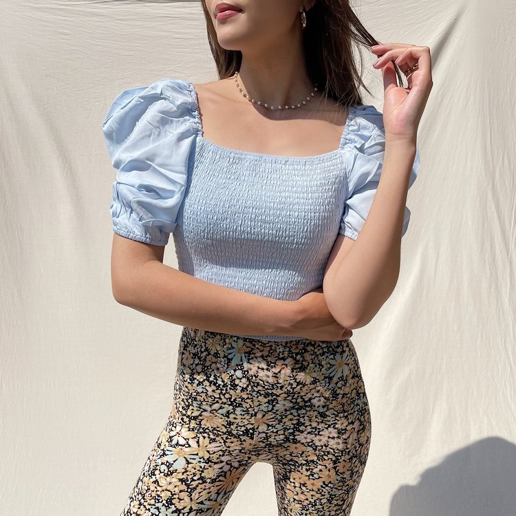 Odette Smock Top / Blue