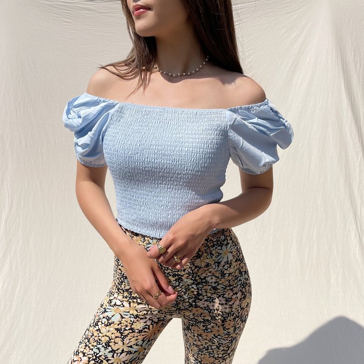 Odette Smock Top / Blue