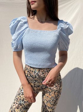 Odette Smock Top / Blue