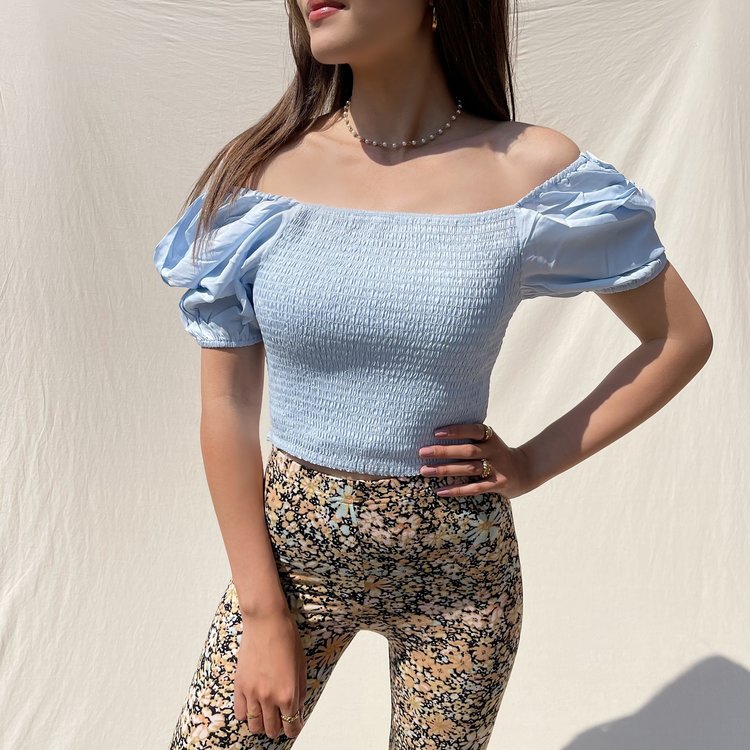 Odette Smock Top / Blue