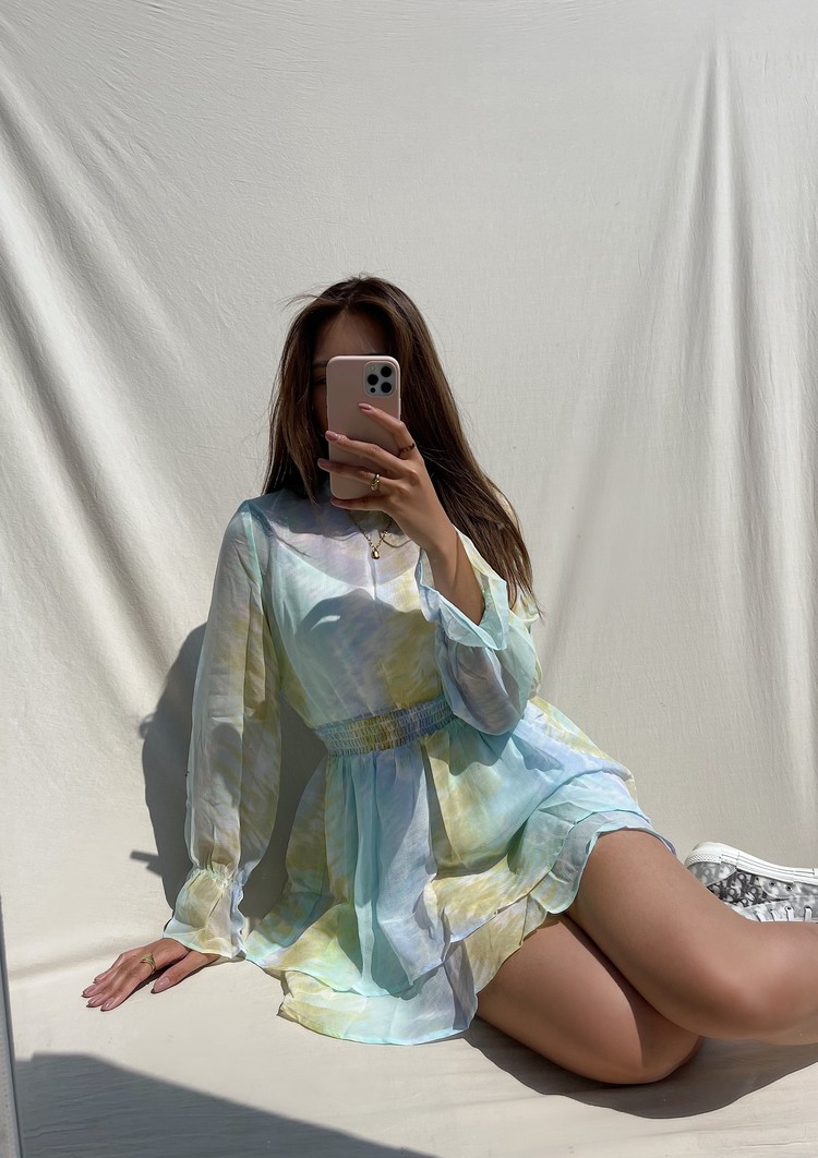 Aurora Tie Dye Dress / Multi