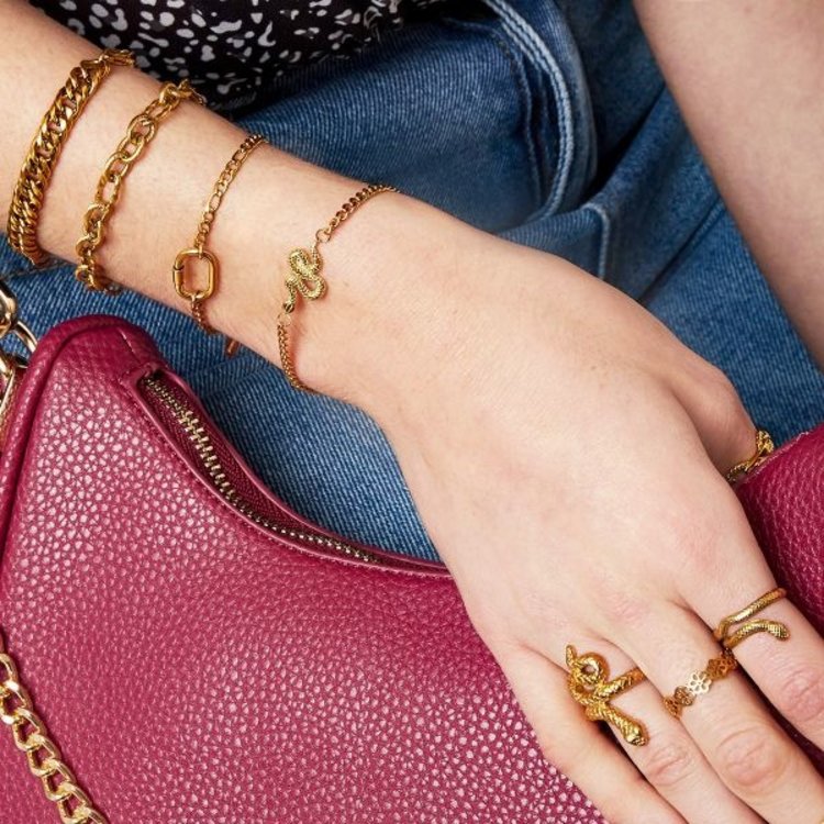 Gold Snake Bracelet