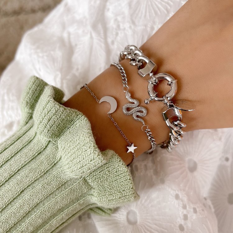 Silver Snake Bracelet