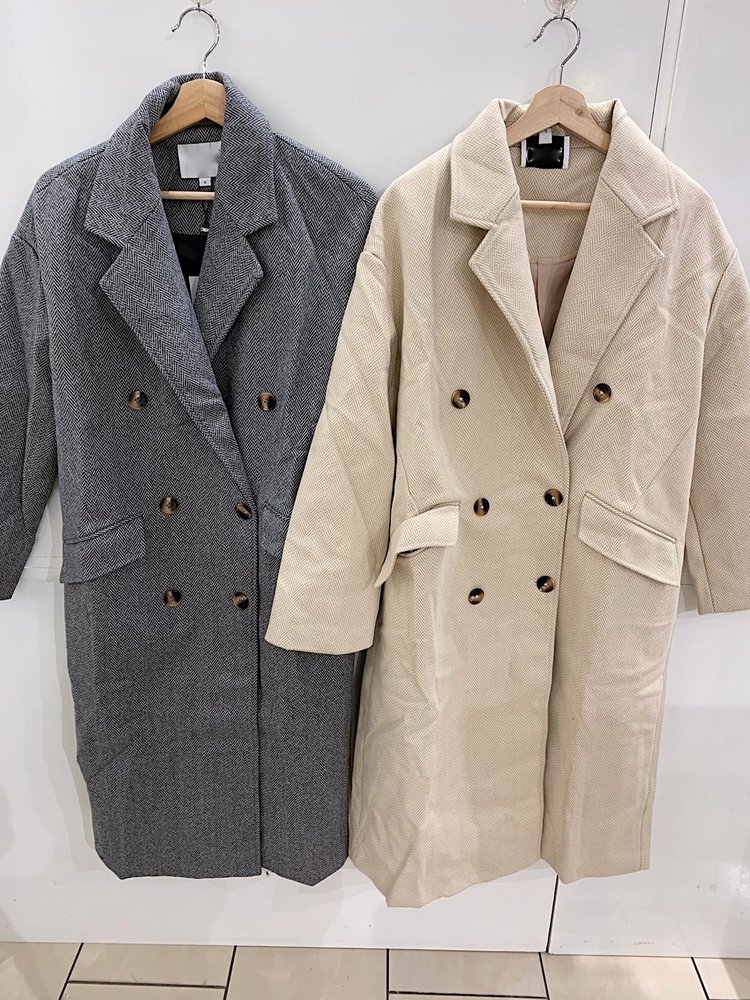 Shea Oversized Long Coat / Beige