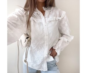 papier パピエ Holic Blouse ホワイト papier（パピエ）の「papier/パピエ/Holic Blouse（シャツ/ブラウス