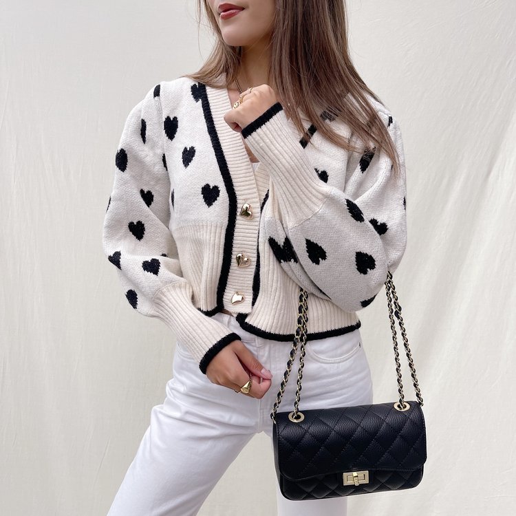 Naime Quilted Chain Bag / Black