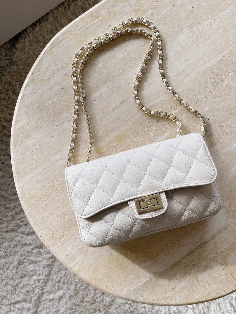 Naime Quilted Chain Bag / Ecru