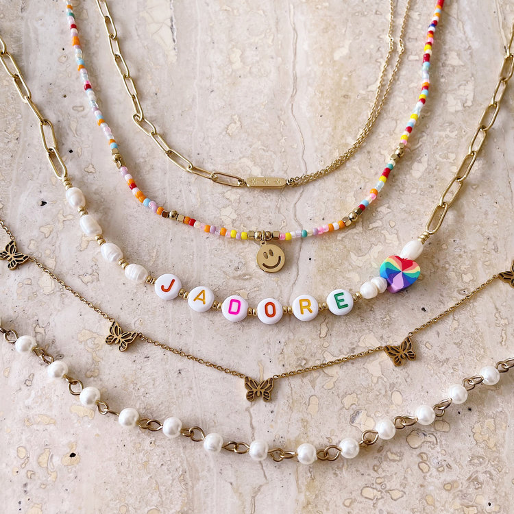 Gold Double Chain Starry Necklace