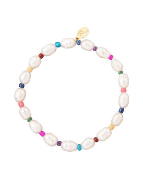 Pearl & Colorful Beads Bracelet