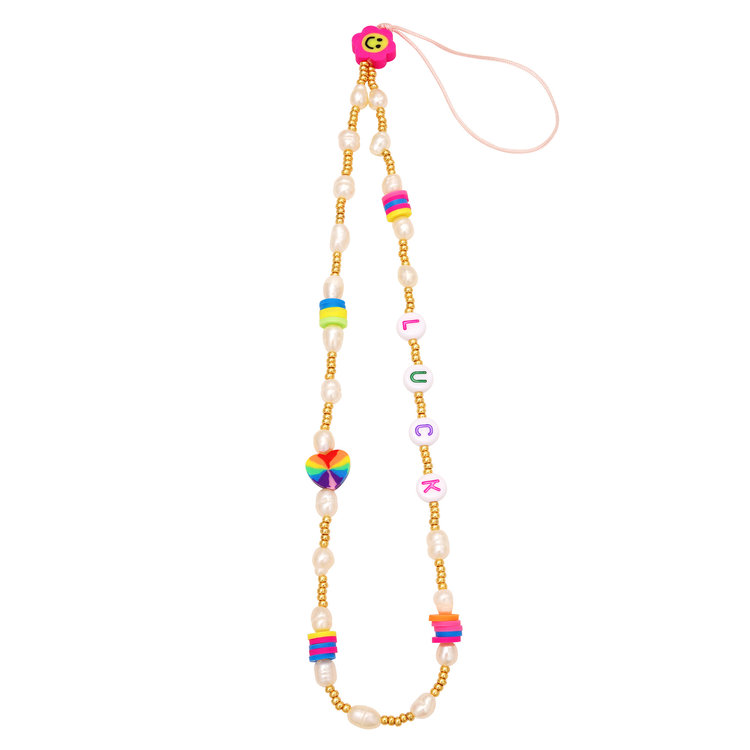 Colorful Luck Beads Phone Cord