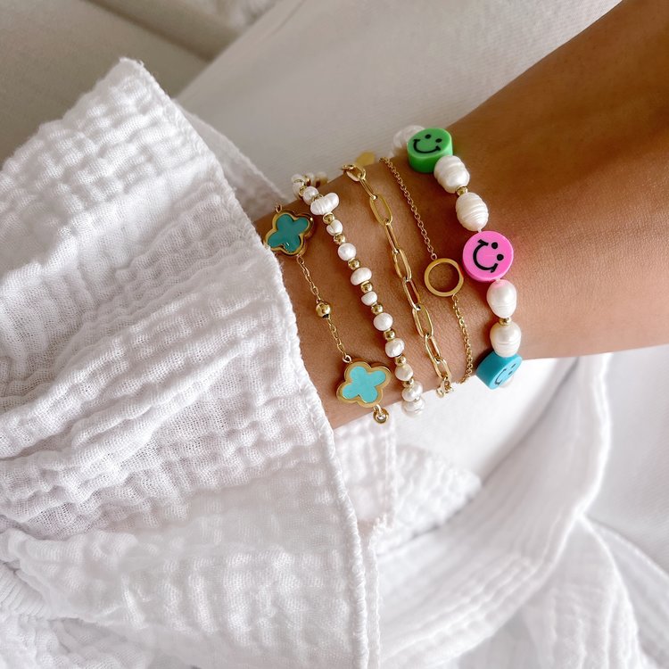 Gold Two Chain Bracelet