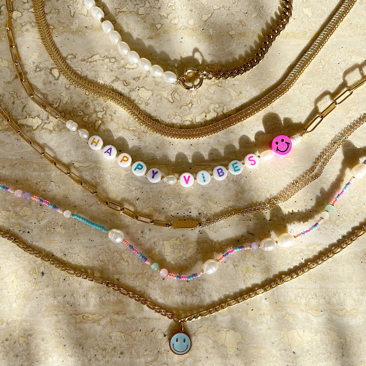 Gold Double Chain Starry Necklace