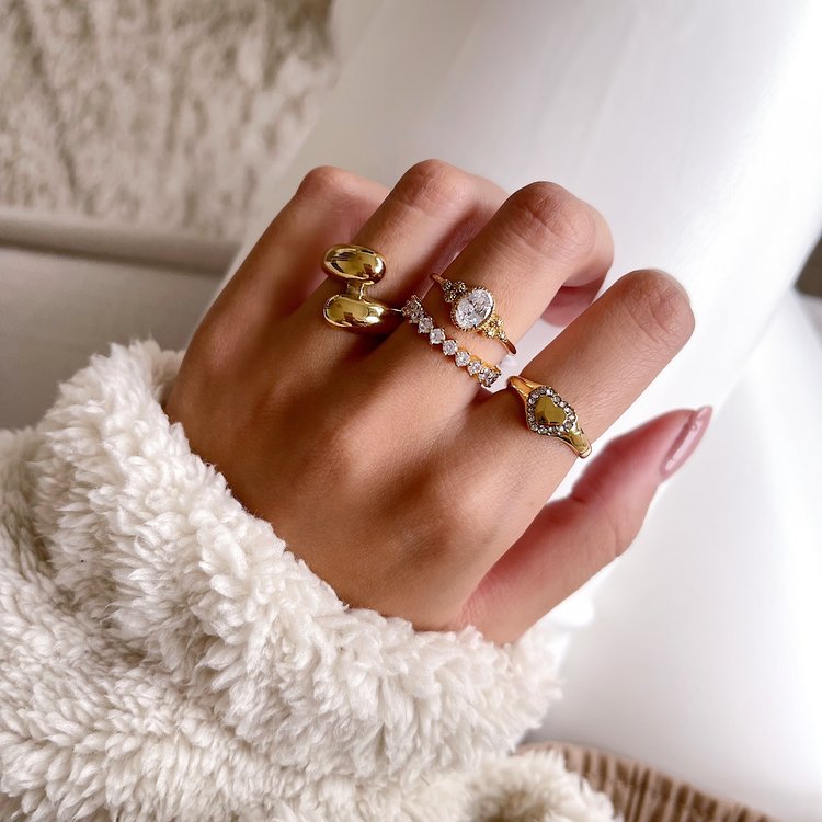 Gold Double Wrap Ring