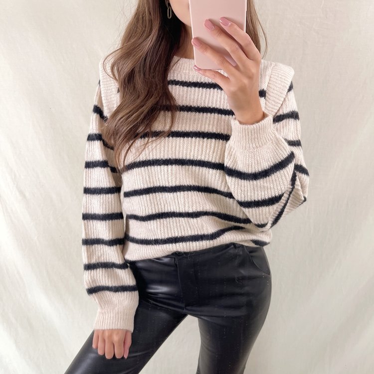 Rory Striped Sweater / Beige