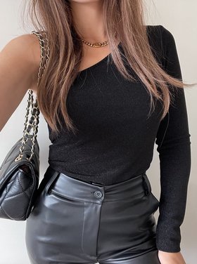 Alivia Glitter Top / Black