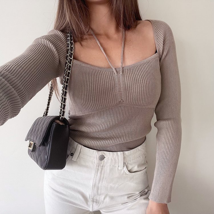 Zyanna Strap Top / Beige