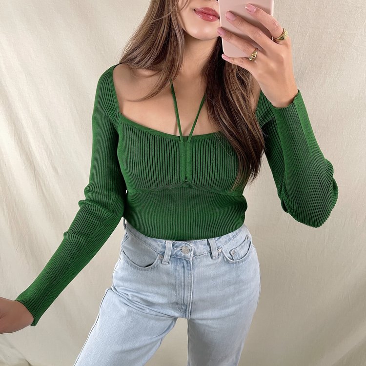 Zyanna Strap Top / Green