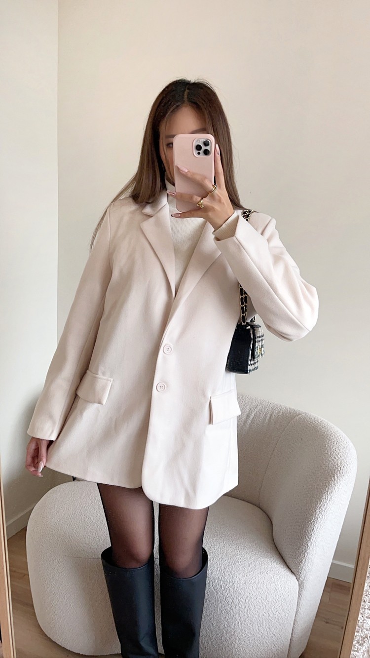 Dalyn Loose Fit Blazer / Ecru