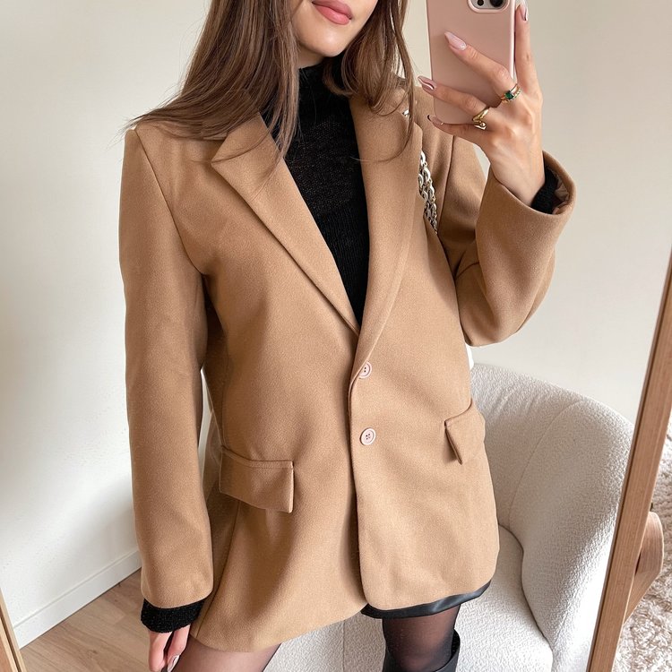 Dalyn Loose Fit Blazer / Camel