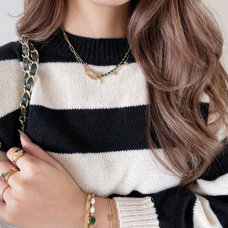 Gold Sparkle Love Necklace