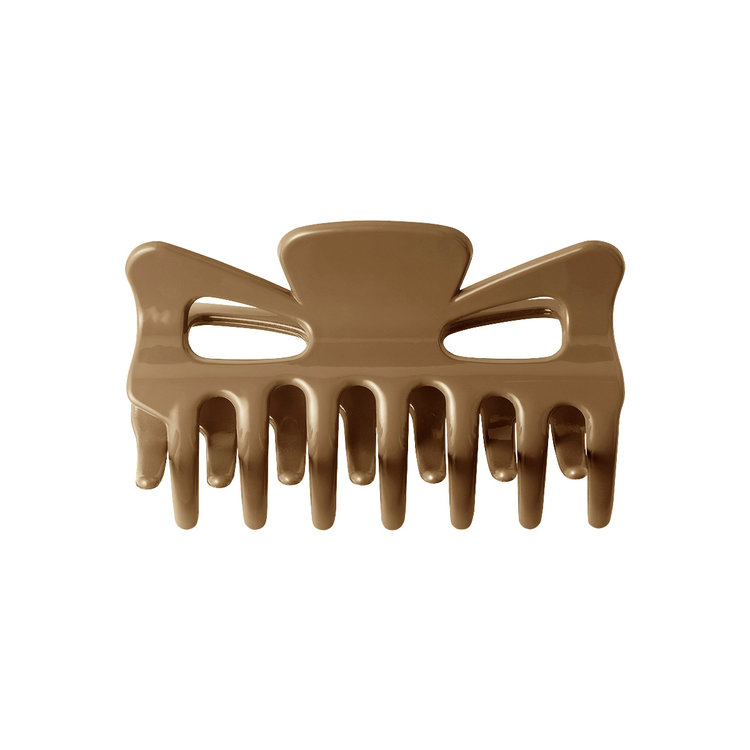 Tuva Shiny Hair Claw / Beige