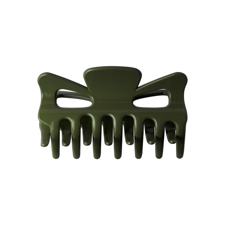 Tuva Shiny Hair Claw / Green