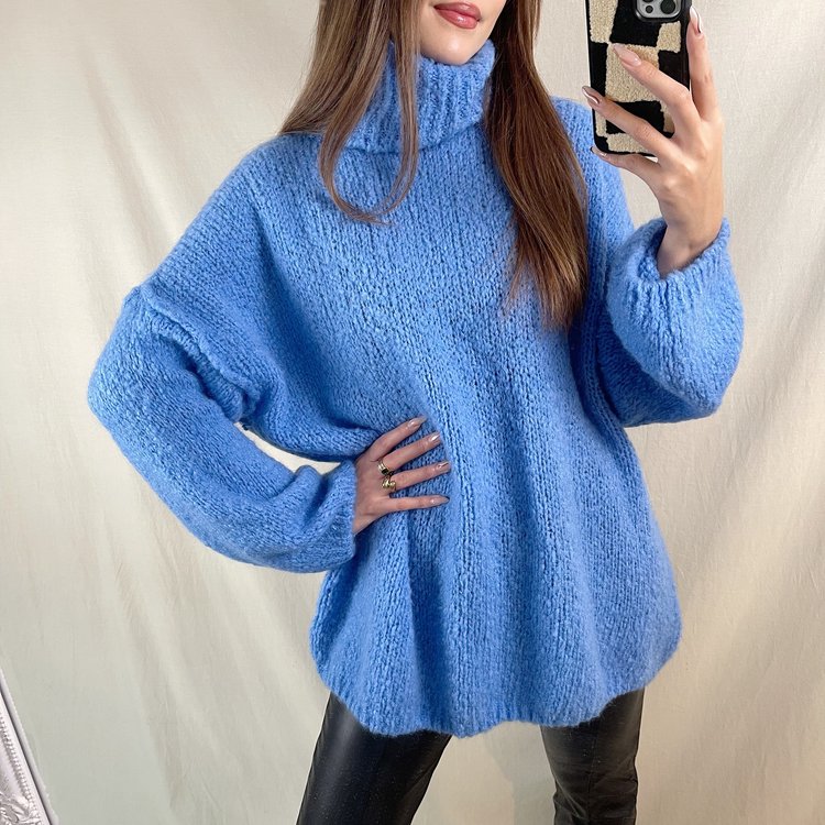 Zia Oversized Sweater / Blue