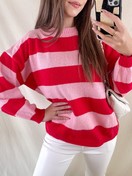 Franky Striped Sweater / Red Pink - Hello My Love